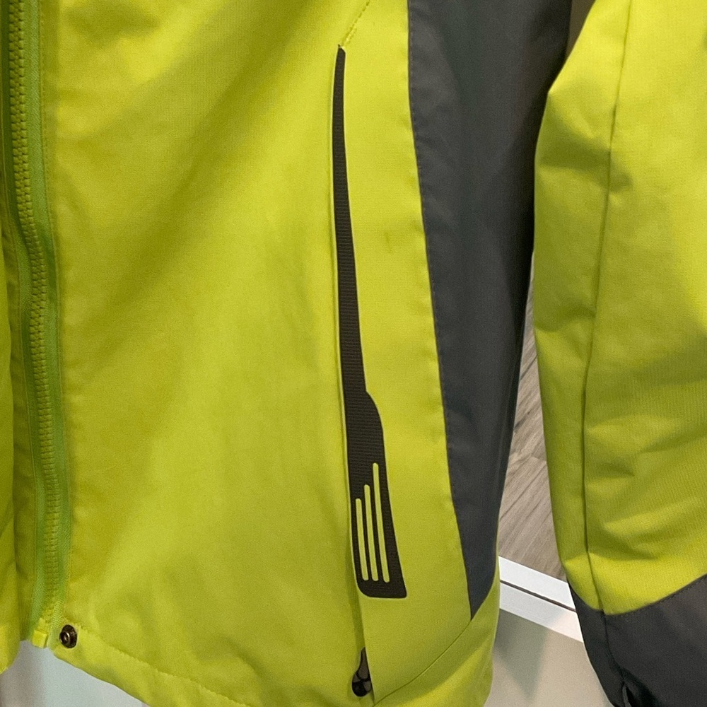 Diamond Supply Co. Lime Green and Charcoal Women’s Raincoat Size XS - Picture 7 of 16